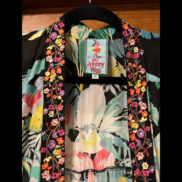 Johnny Was Kimono Fits like XL EUC - Picture 3 of 3